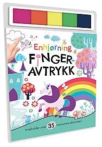 Aktivitetsbok enhjørning fingeravtrykk