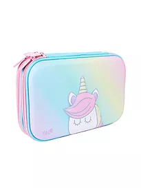Pennal YOLO Unicorn med fyll rosa