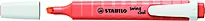 Tekstmarker pastell korall