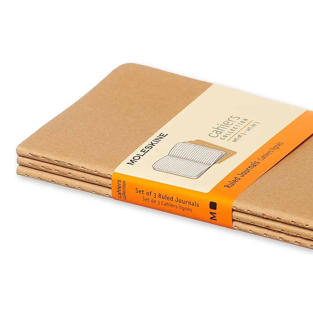 Notatbok Moleskine 3-pk myk linjert