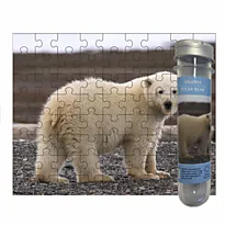 Puslespill rør 72 isbjørn baby