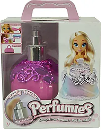 Dukke Perfumies med parfyme flaske ass.