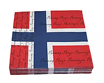 Servietter flaggdesign