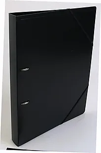 Ringperm A4 Metallic PP 2R sort