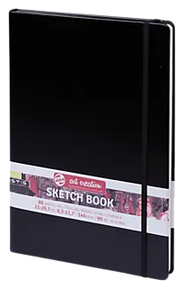 Skissebok m/strikk sort 21x30cm