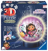 Puslespill 3D 72 Gabbys Dukkehus nattlys