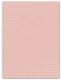Spiralhefte ARK A4 70g 80bl ruter rosa