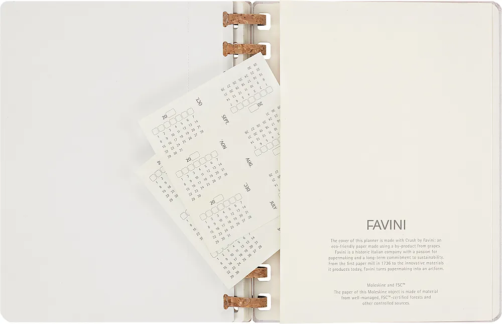 Kalender u/dato hard XL spiral grape