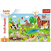Puslespill 24 Trefl Baby på safari