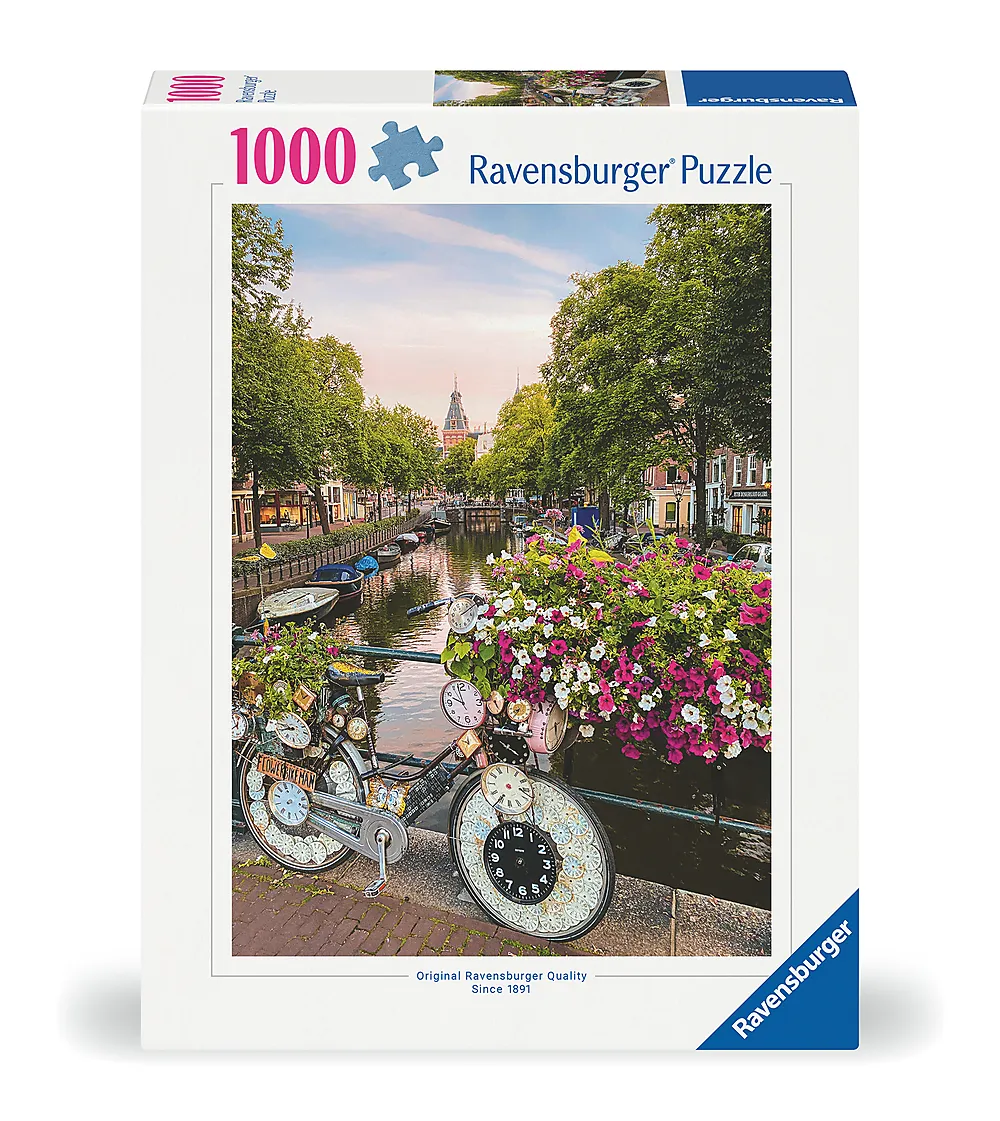 Puslespill 1000 Sykkel Amsterdam i våren