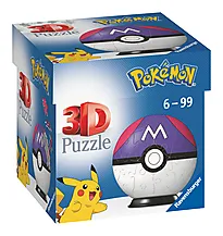 Puslespill 3D 54 Pokémon Ball lilla/hvit