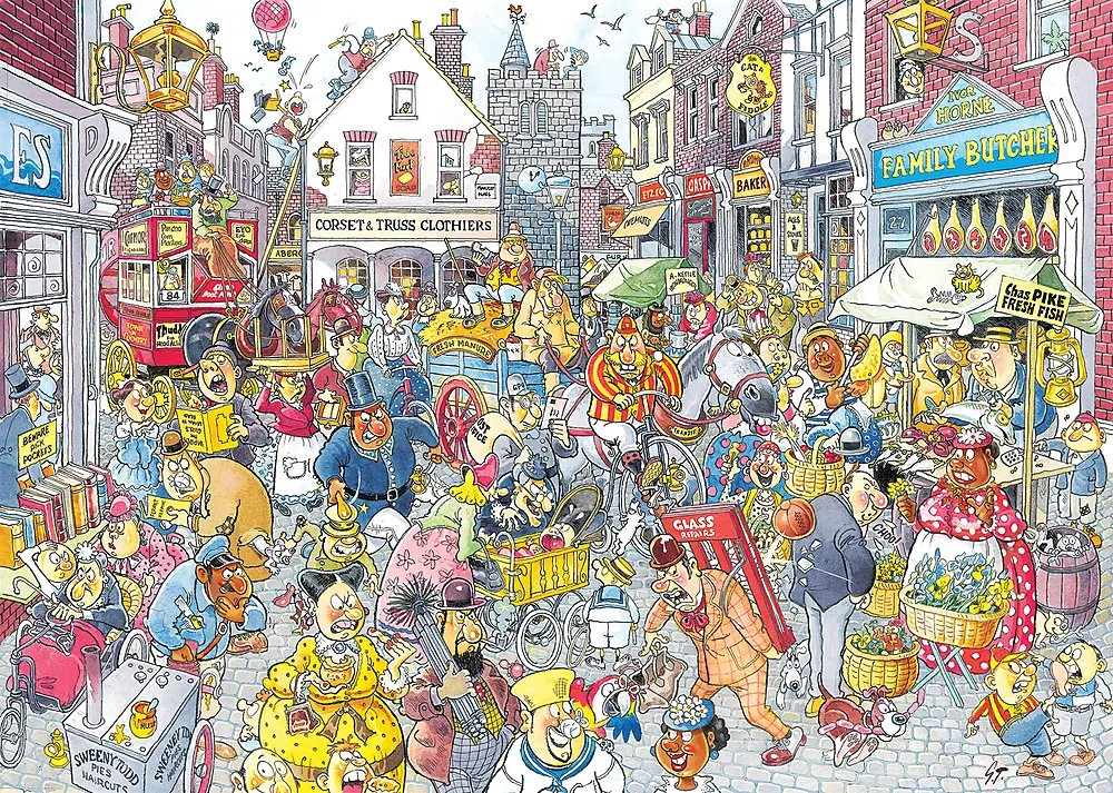 Puslespill 1000HighStreet HassleWasgij