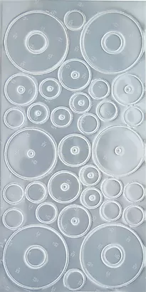 Klistrerefleks rundinger hvit