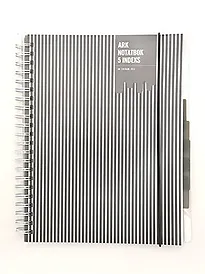 Spiralhefte ARK A4 5 Index 150 blad grå