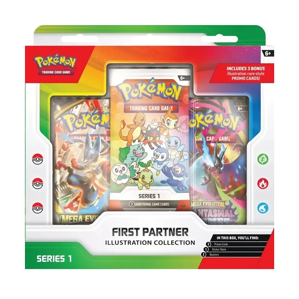 Samlekort Pokemon Box 3pk First Partner