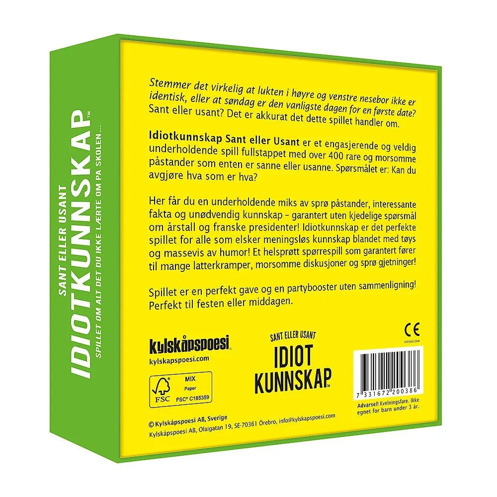 Idiotkunnskap - Sant eller usant