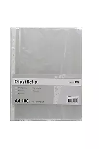 Plastlomme toppåpning A4 klar 100 pk
