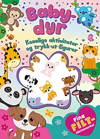 Aktivitetsbok babydyr m/filtstickers