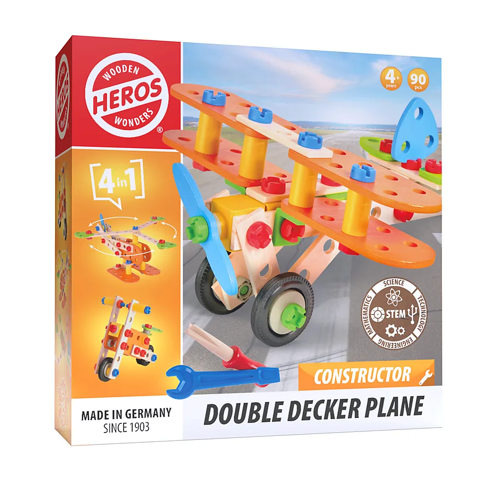 Byggesett dobbeldekkerfly Heros 90 stk