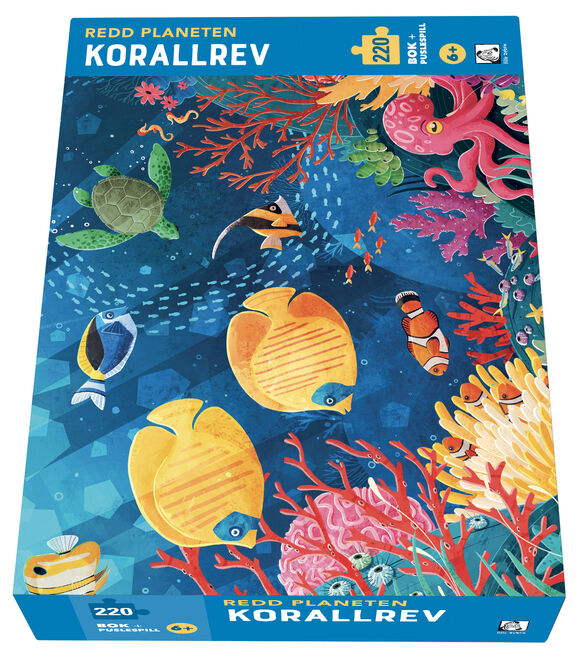 Bok og puslespill Korallrev