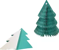 Merkelapper juletre pompom 2pk grønn