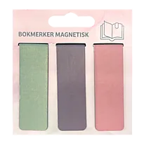 Bokmerker magnetisk 3 pakk