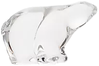 Isbjørn glassfigur 8 cm klar
