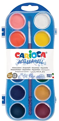 Fargeskrin vannfarger Carioca 12 farger
