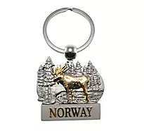 Nøkkelring elg og Norway