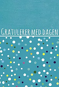 Kort doble gratulerer med dagen