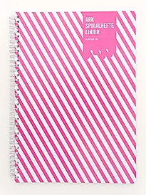 Spiralhefte ARK A4 PP 70g 80bl lin rosa
