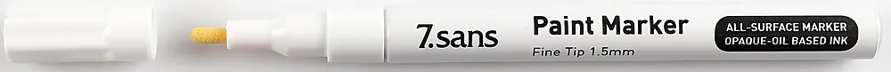Merkepenn 7sans lakk 1,5mm hvit