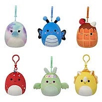 Bamse Squishmallows Clip 9cm S19 ass.