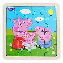 Puslespill tre 16 Peppa Gris