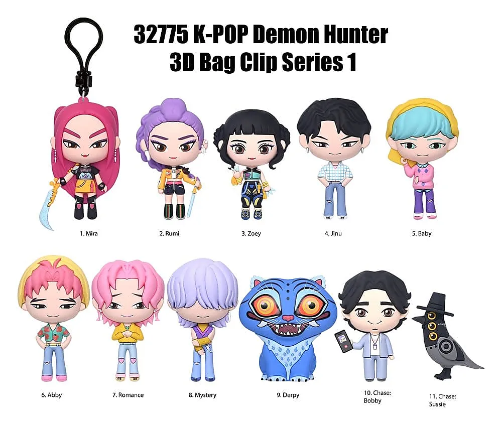 Nøkkelring k-pop demon hunters ass.