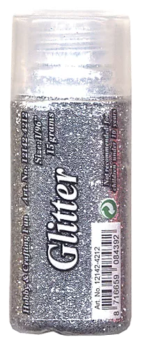 Glitter 15g sølv