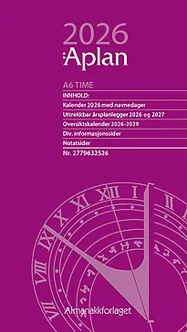 Aplan A6 Time uke årssett 2026