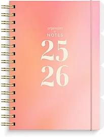 Kalender Organizer & Notes A5 korall