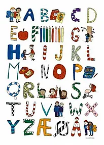Hvordan begynner man på skolen? ABC-plak