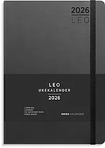 Ukekalender GRIEG Leo A5 Lite 2026 sort