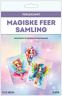 Perlekunst magisk fe 13x18cm 3pk