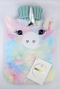 Varmeflaske ARK unicorn pastell/sølv
