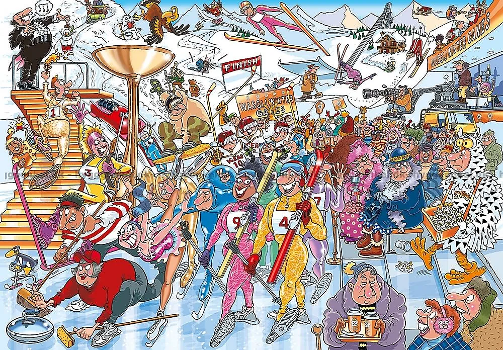 Puslespill 1000 22 Wasgij Winter Games!