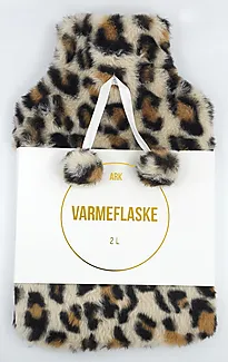 Varmeflaske ARK leopard brun