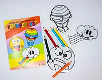 Nøkkelring krympeplast emoji 3stk