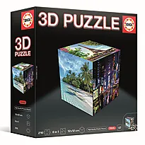 Educa 3D Puzzle Cube Travel