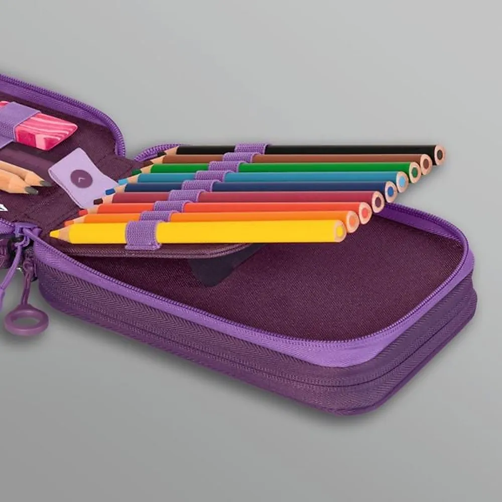 Pennal fylt BRUNNEN s'maepp 3 glås viol
