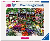 Puslespill 500 Blomstermarked, Frankrike