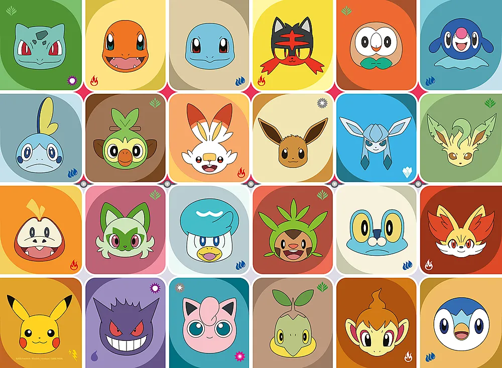 Puslespill 100 Pokémon Multicharacter