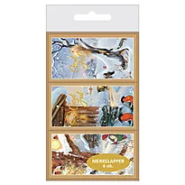 Merkelapper jul J.J. 6pk 3 design i eske
